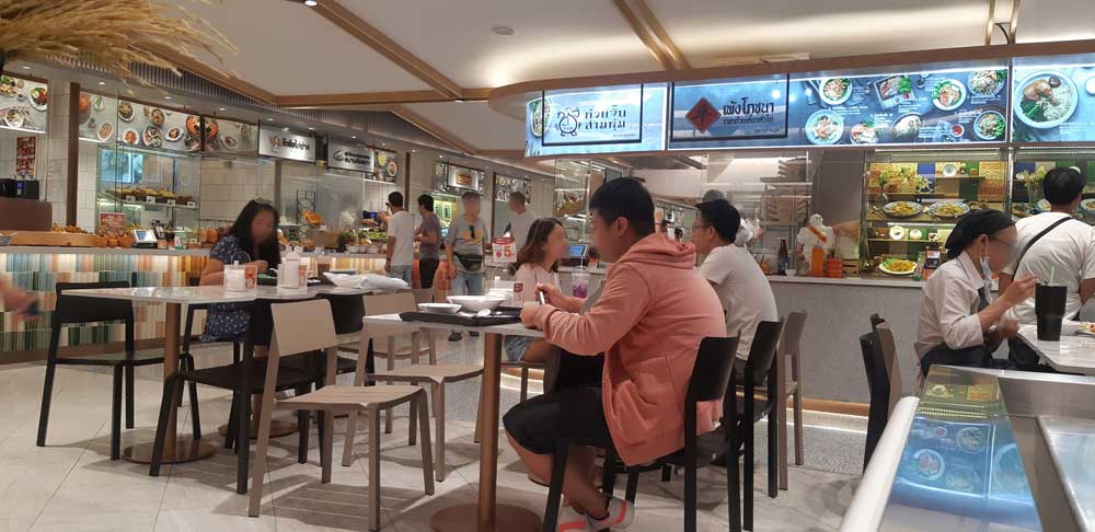 Food court in Centralworld Bangkok
